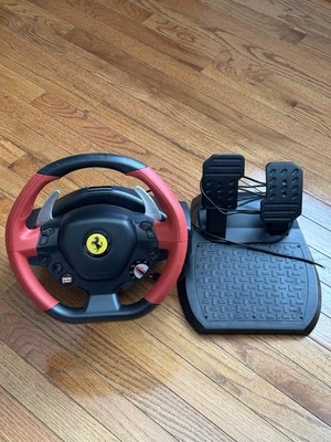 Thrustmaster Ferrari 458 Spider Racing Steering Wheel and Pedals for Xbox One - Image 1 of 4