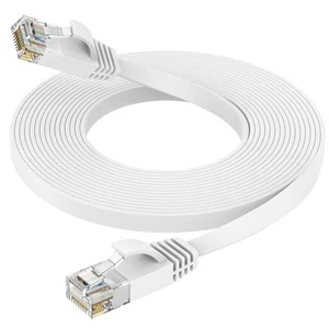 Ercielook Câble Ethernet 30m Cat6 Rj45 Plat Lan 1000 Mbit/s Câble Internet pour - Photo 1/24