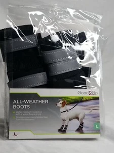 Botas para Perros Good2Go Todo Clima Talla Suela Grande 2.88" Ancho x 3" Largo Reflectante - Imagen 1 de 4