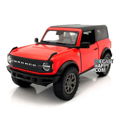 2022 Ford Bronco Hard Top 1:34 Scale Diecast Model Red by Kinsmart - Image 1 of 2