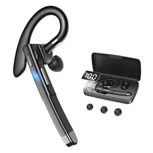Wireless Bluetooth 5.3 Earpiece Noise Cancelling Trucker Headset Dual Mic Earbud - Zdjęcie 1 z 11