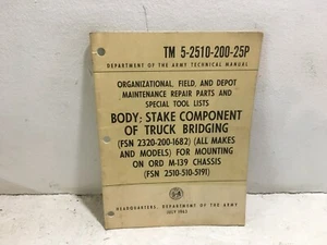 TM 5-2510-200-25P. Body; Stake Component of Truck Bridging. 1963 - Picture 1 of 6