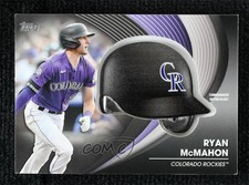 2022 Topps Series 2 Batting Helmet Commemorative Relics Black /299 Ryan McMahon