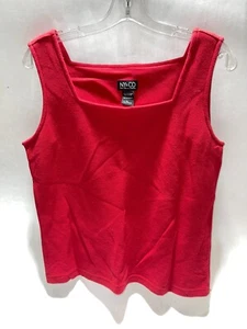 Top para mujer marca NY & Co rojo liso sin mangas grande de colección - Imagen 1 de 4