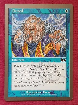 Magic The Gathering UNGLUED DENIED! blue card MTG - Image 1 of 2