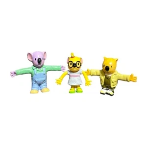 3 Koala Brothers Figures Lot Frank Mitzi Ned 3" - Picture 1 of 7