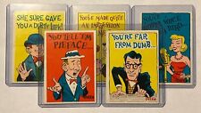 Lot of 5 1961 Donruss Idiot Trading Cards