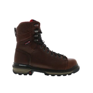 Rocky Rams Horn Lace To Toe Composite Waterproof Mens Brown Boots - Picture 1 of 8
