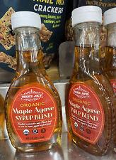2 Pack Trader Joe’s Organic Maple Agave Syrup blend 8 oz glass bottle