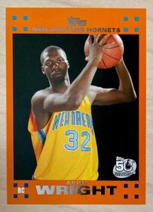 JULIAN WRIGHT RC - 2007-08 Topps ROOKIE SET ORANGE #13 - NEW ORLEANS HORNETS - Picture 1 of 2