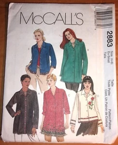 Vintage McCALL'S Misses' Shirt Sewing Pattern 2883 UNCUT Size Ex-Small (4 - 6) - Picture 1 of 2