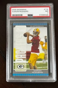 Tarjeta de novato Bowman Aaron Rodgers 2005 PSA casi nueva 7 tarjetas #112 - Imagen 1 de 2