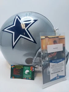 TROY AIKMAN SIGNED FULL SIZE FOOTBALL HELMET WITH COA - Picture 1 of 9