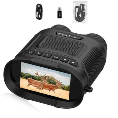 BINOCOLO CACCIA ESCURSIONE VISIONE NOTTURNA DIGITALE INFRAROSSI, ZOOM 32GB MAX - Immagine 1 di 4