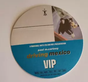 Adesivo tour vintage 2002 Paul McCartney Driving Mexico - Foto 1 di 2