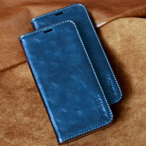 Leder Schutzhülle für Samsung Galaxy A5 S7 S8 S9  und Huawei P20 Cover Handy - Picture 1 of 12