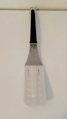 Pampered Chef BBQ Spatula Slotted Turner w/ Cover Long Handle Stainless #2694 - Image 1 of 4
