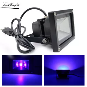 10W 395nm UV Black Light LED Floodlight High Power Ultra Violet Detection lamp - Picture 1 of 11