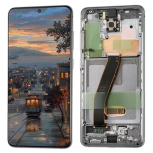 OLED Display LCD Touch Screen Assembly For Samsung Galaxy S20 4G 5G + Gray Frame - Picture 1 of 2