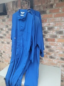 2 Pair Of TSA Blue Work Coveralls  Lightweight  Size 48T - Picture 1 of 3