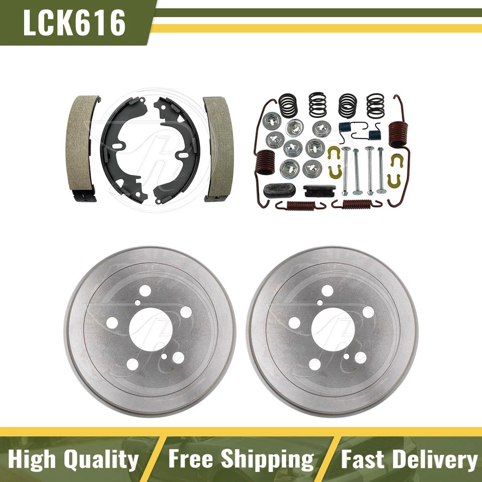 Tambores de freno traseros y zapatas de freno kit de resorte de hardware para Toyota Celica 1995 1996 Foto 1 de 4