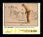 Vintage 1968 American Oil Winners Circle Gay Brewer Card