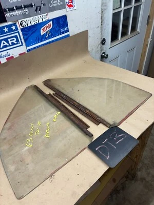 Ford Falcon Mercury Comet 1960-1965 cuarto panel ventanas vidrio conjunto par fabricante original 2 puertas Foto 1 de 4