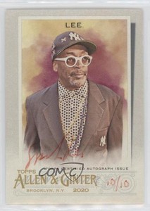 2020 Topps Allen & Ginter's Full Size Auto Red Ink /10 Spike Lee #FSA-SL Auto