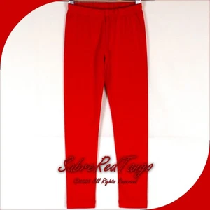 NWT HANNA ANDERSSON BRIGHT BASICS SOLID LEGGINGS RIBBON RED 150 12 - Picture 1 of 4