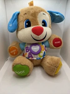 Fisher Price Baby Blue Laugh And Learn Smart Stages Puppy Dog Plush Musical Toy - Picture 1 of 3