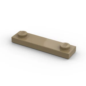 Lego 20x Platte 2 Noppen 1x4 plate with studs 41740 dunkelbeige dark tan - Picture 1 of 1