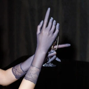 Ultra Thin Smooth Shorts Gloves Sexy Lace Women's Gloves New Lace Gloves Women - Bild 1 von 20