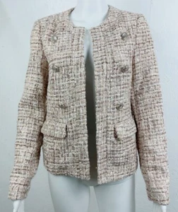 Elie Tahari Tweed Sakko Blazer Oat —Metallic Gr. 4 Small - Bild 1 von 6