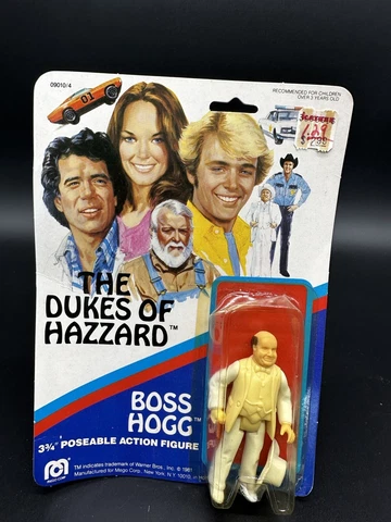 1981 BOSS HOGG Dukes Of Hazzard MEGO MOC Vintage MINT On Card Blister Pack Cover