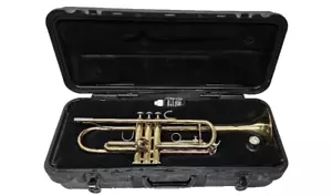 Bach TR300 Beginner Student Trumpet Bb Tuned with Case and Mouthpiece - Picture 1 of 12