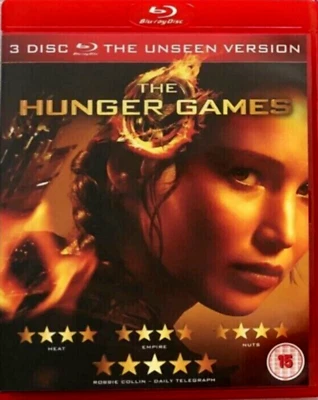 The Hunger Games (Blu-ray-2012, 3-Disc) [THE UNSEEN VERSION] Jennifer Lawrence. - Image 1 of 4