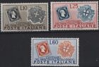 Italy 1951 Sardinian Stamp Centenary Set Of 3, Mint Mm