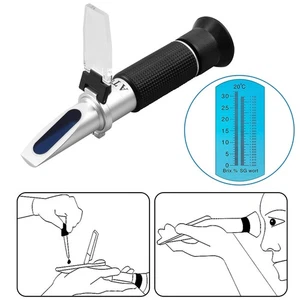 Refraktometer Wein Winzer Bier Alkohol Brix0-32% ATC mit Zubehör Weinherstellung - Bild 1 von 11