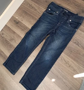 Signature Levi Strauss Drawstring Elastic Waist Jeans Pull On Boy Size 6 Regular - Picture 1 of 6