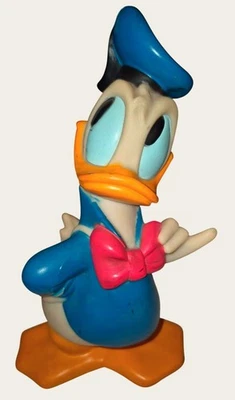 Vintage Donald Duck Rubber Coin Bank Disney Character - Image 1 of 4