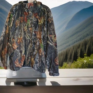 GAMEHIDE Hush Hide Silent Soft Fabric Mossy Oak Camo Hunting Jacket Mens Large - Picture 1 of 21