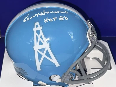 KEN HOUSTON HOUSTON OILERS JSA AUTENTICADO LANCE DE VOLTA ASSINADO MINI - Imagem 1 de 2