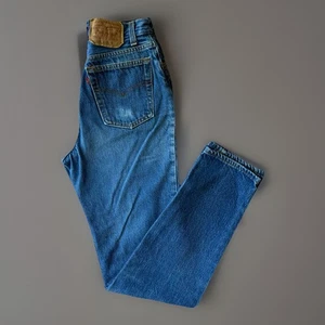 Vintage Levis 501 Jeans 25 Blau 80er Medium Wash Made USA Damen Non Selvedge - Bild 1 von 10