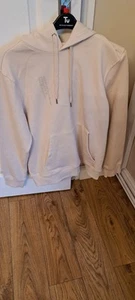 H&M Cream Hoodie Regular Fit M - Picture 1 of 4