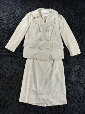 Vintage Junior House 3-Piece Double Breasted Sparkle Suit – Sz 13, 1960s Glam - Image 1 of 4
