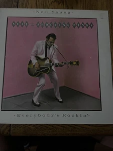 NEIL YOUNG & THE SHOCKING PINKS Everybody's Rockin' 1983 UK VINYL LP GEF 25590 - Picture 1 of 9