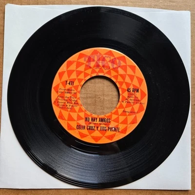 CELIA CRUZ Y TITO PUENTE La Guarachera / No Hay Amigos 45 7" Record Vinyl LATIN - Image 1 of 2