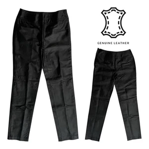 Pantalones de cuero para mujer NEWPORT NEWS de colección años 90 00 pierna recta NUEVO SIN ETIQUETAS G3116 - Imagen 1 de 16
