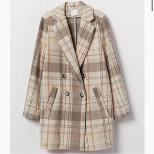H&M Plaid Coat - Picture 1 of 8