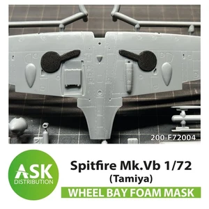 Art Scale Kit 200-F72004 - 1:72 Spitfire Mk.Vb wheel bay FOAM flexibel mask for  - Picture 1 of 1